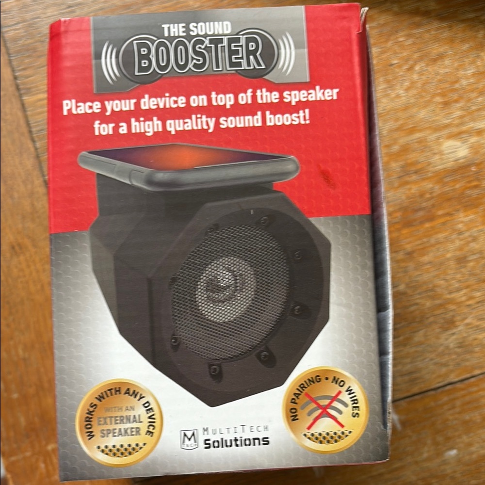 Black Sound Booster Speaker